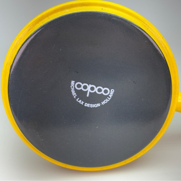 Vintage Copco Yellow Enamel Fondue Pot - Picture 13 of 13
